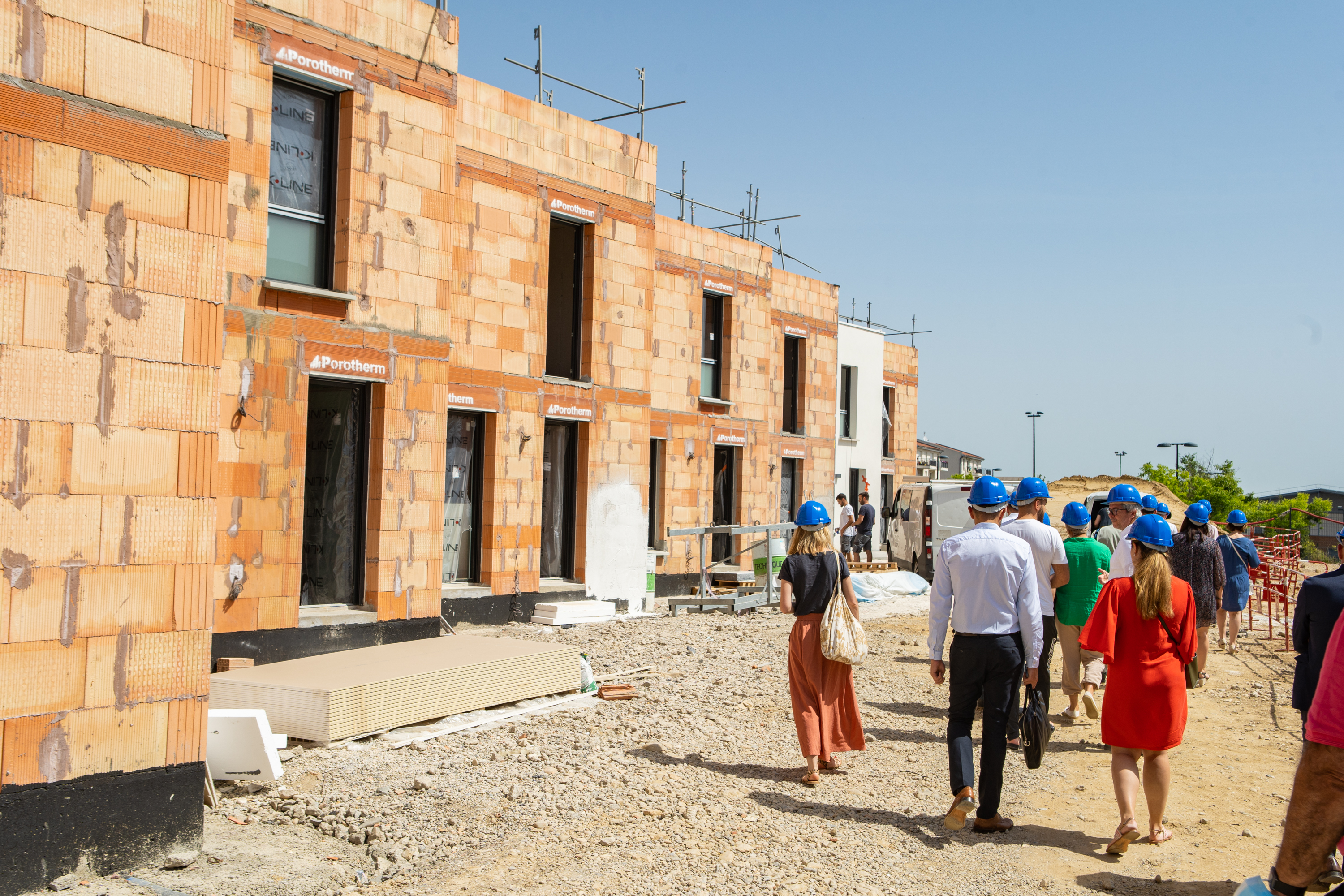 Visite d’une résidence en chantier à Vénissieux