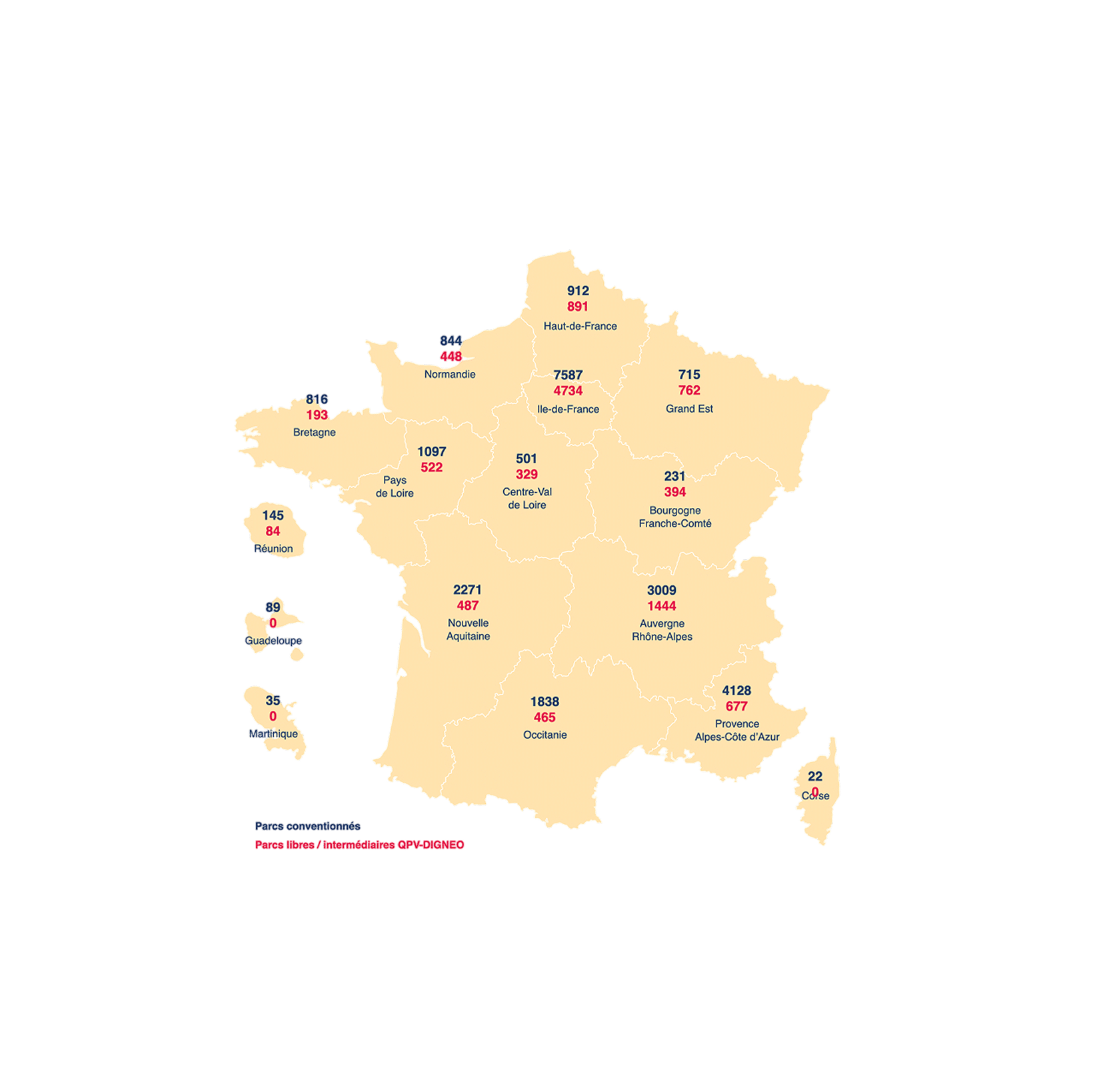 Cartographie des logements en 2024